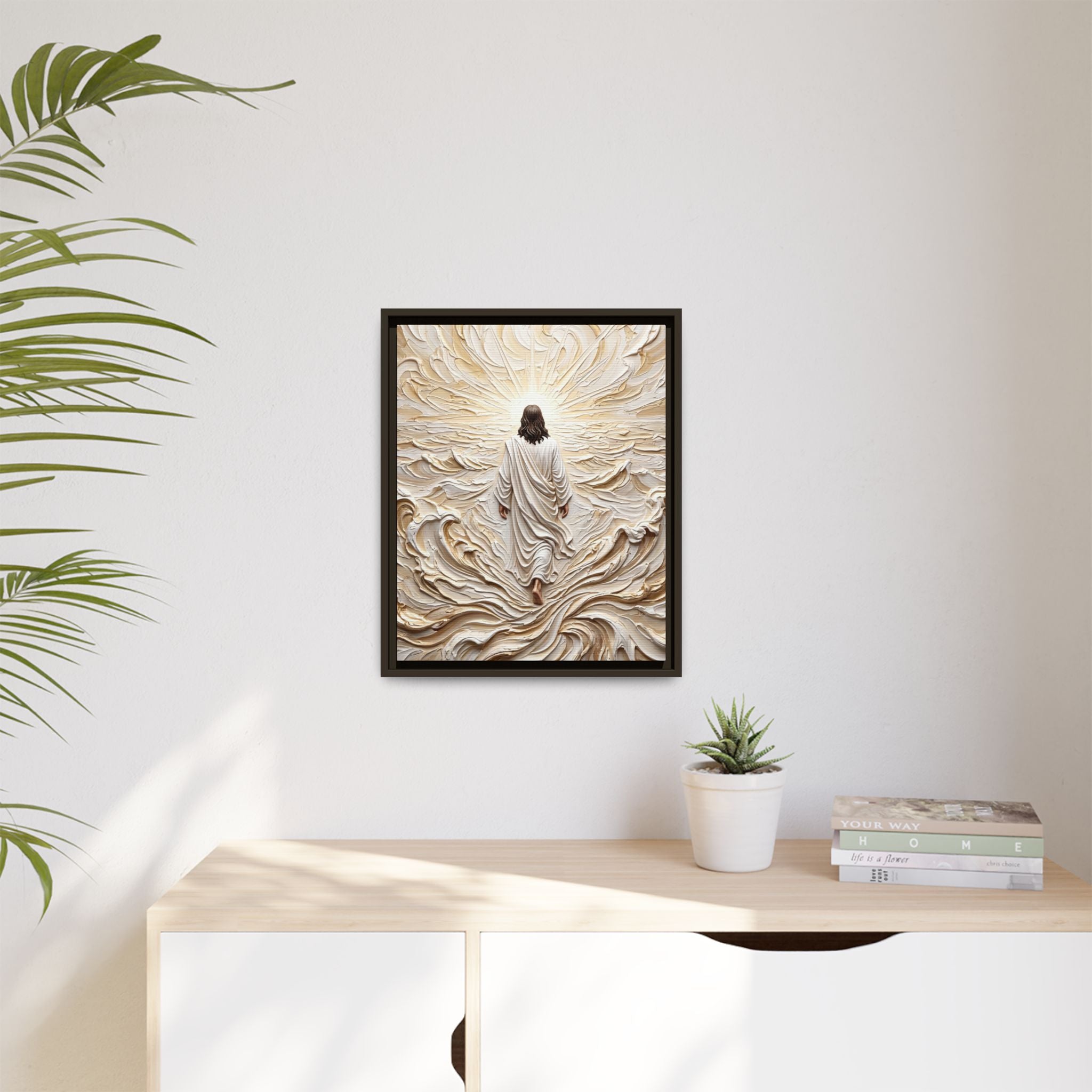 Surrendered in Prayer – Framed Canvas