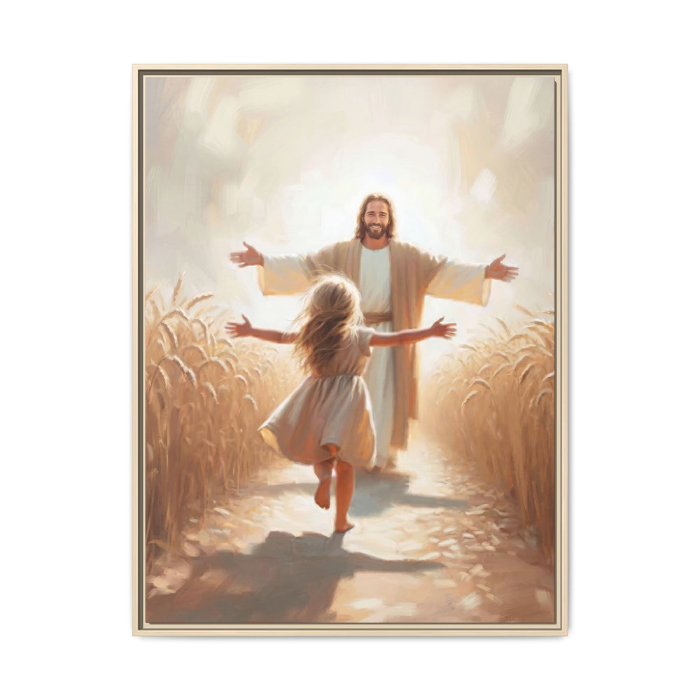 With Open Arms – Framed Canvas