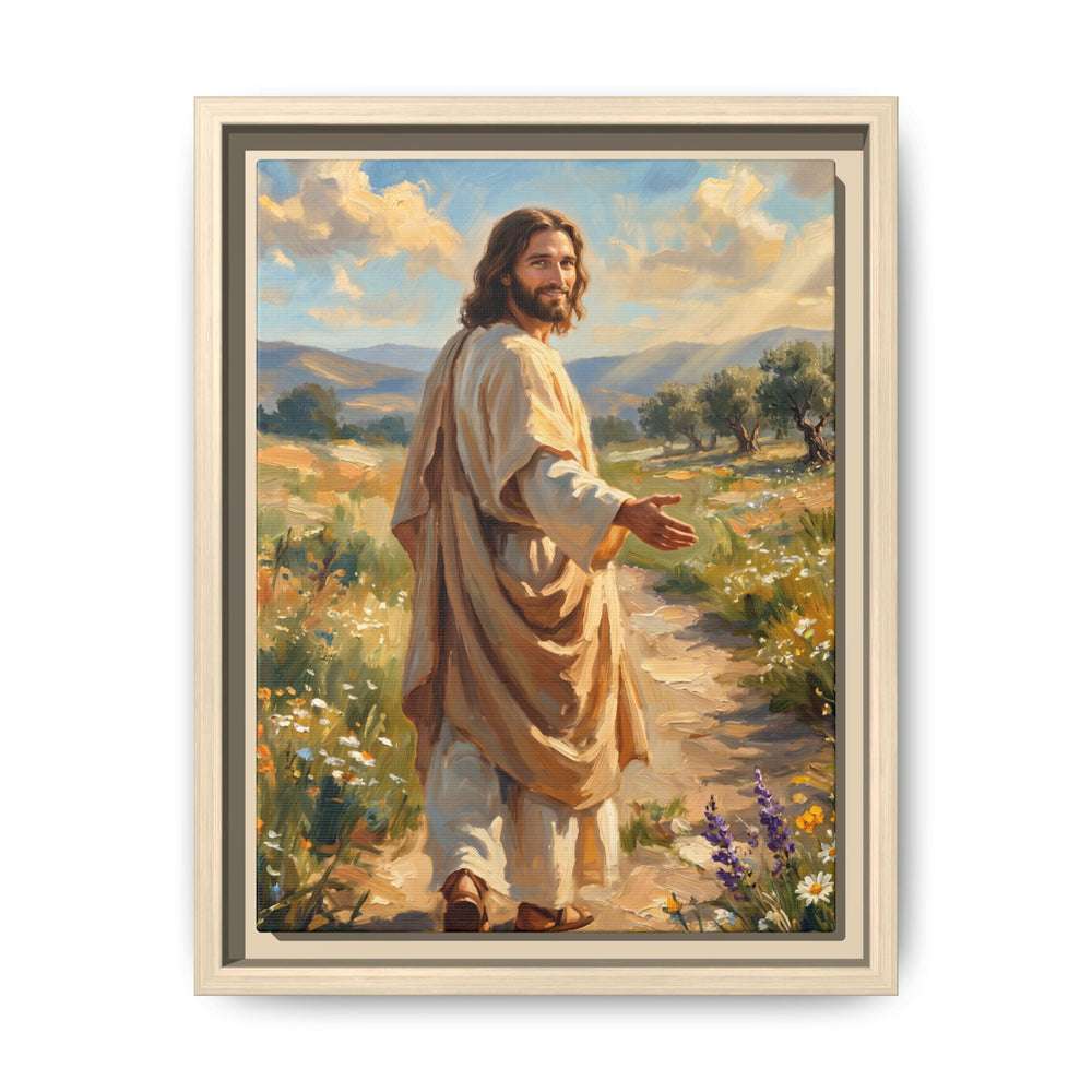 Running to Jesus – Framed Canvas