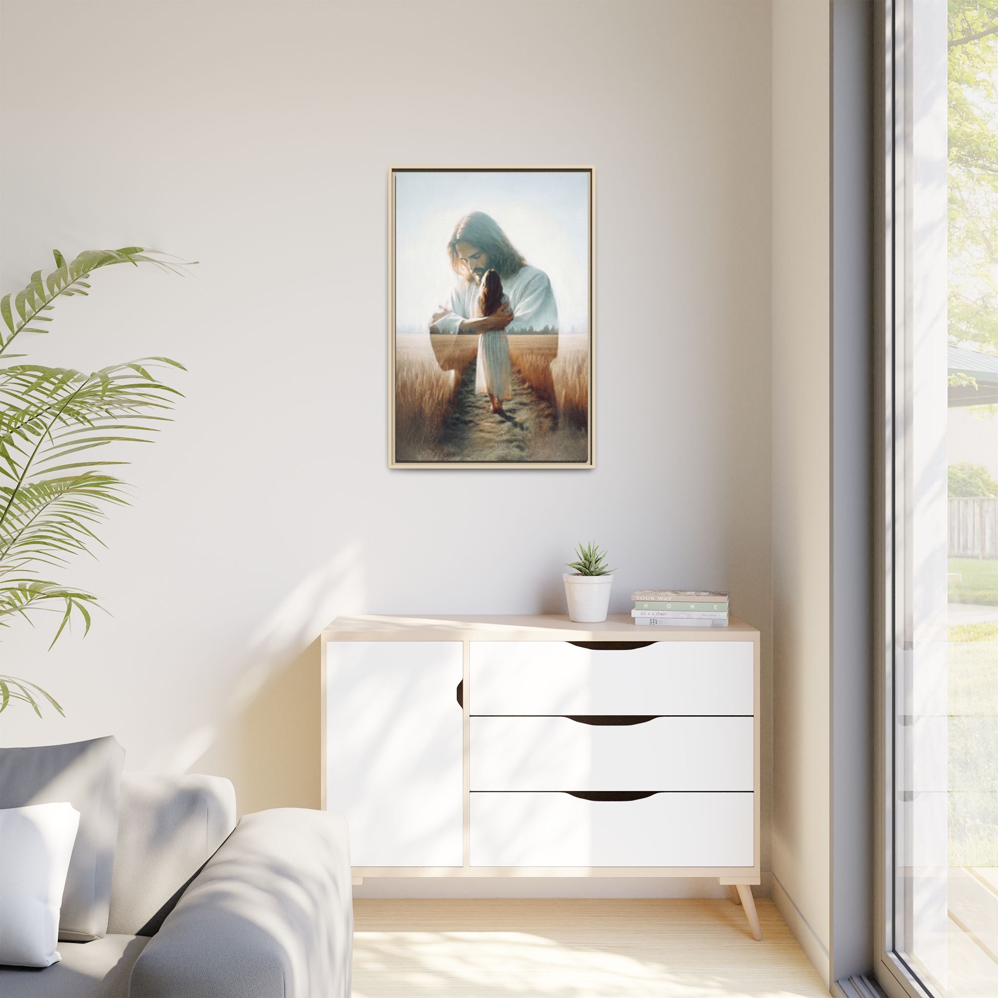 Peace, Be Still – Framed Canvas