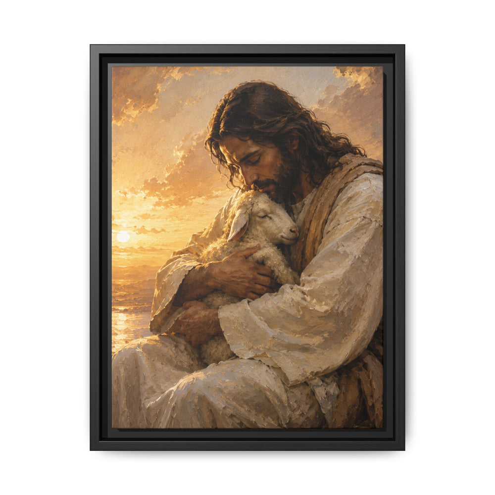 Comfort in His Presence – Framed Canvas