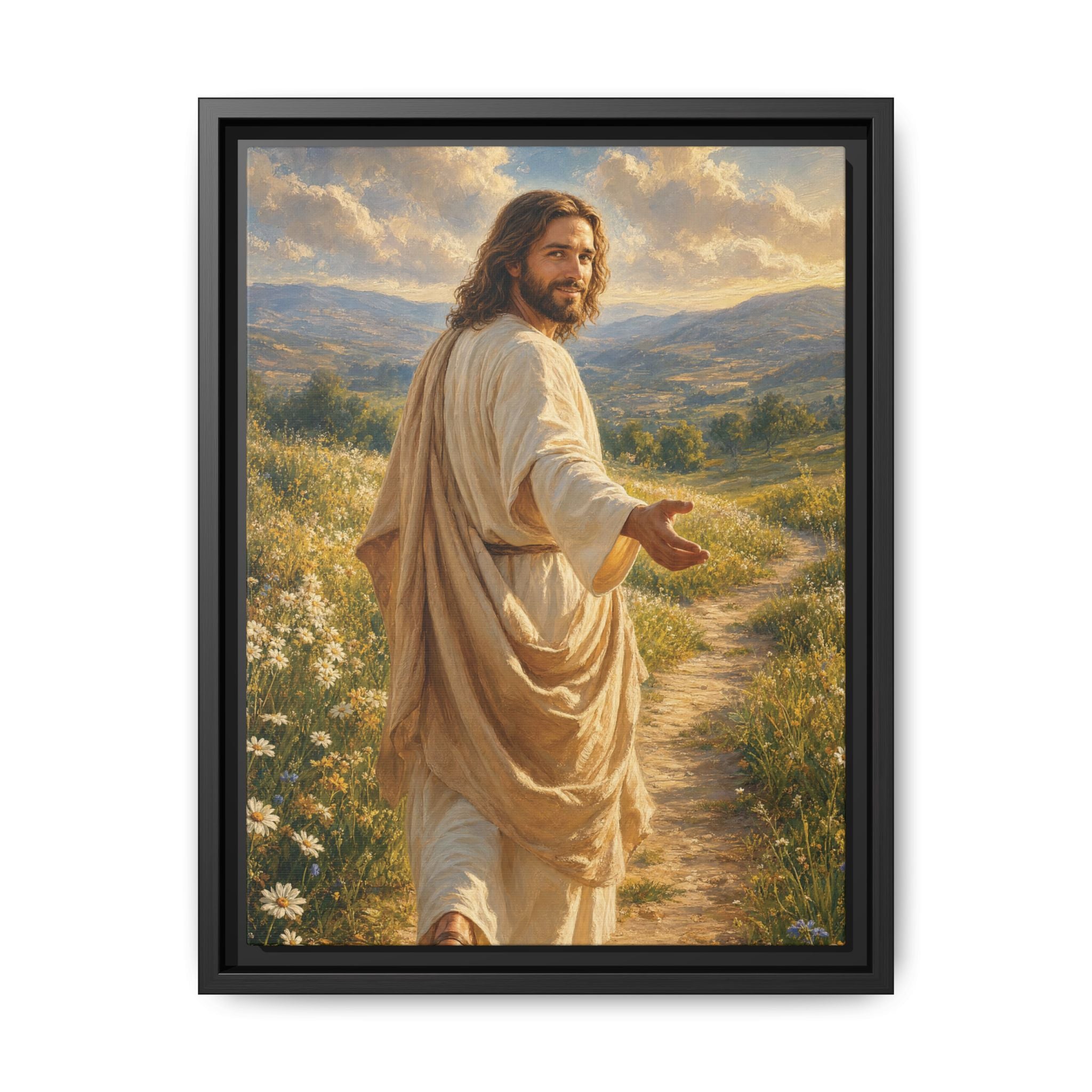 The Good Shepherd – Framed Canvas