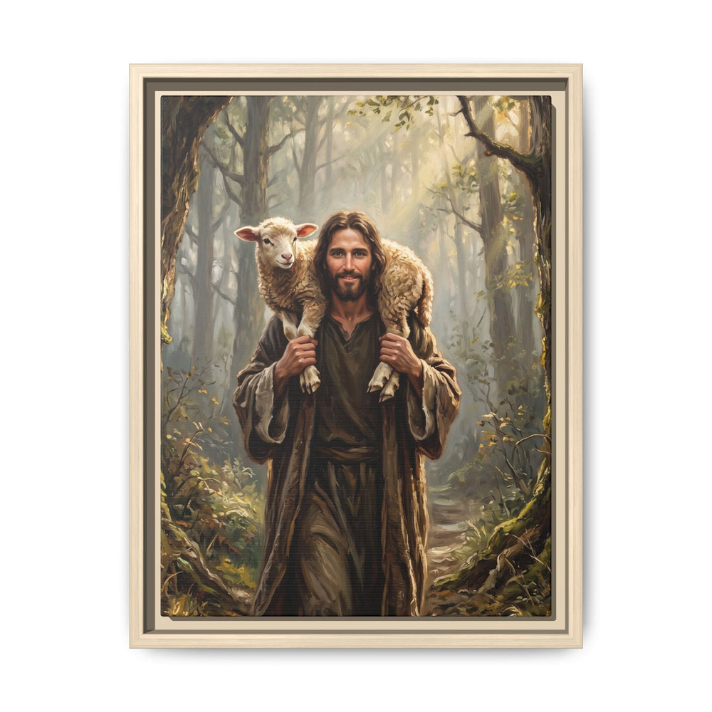 Jesus and the Child – Framed Canvas