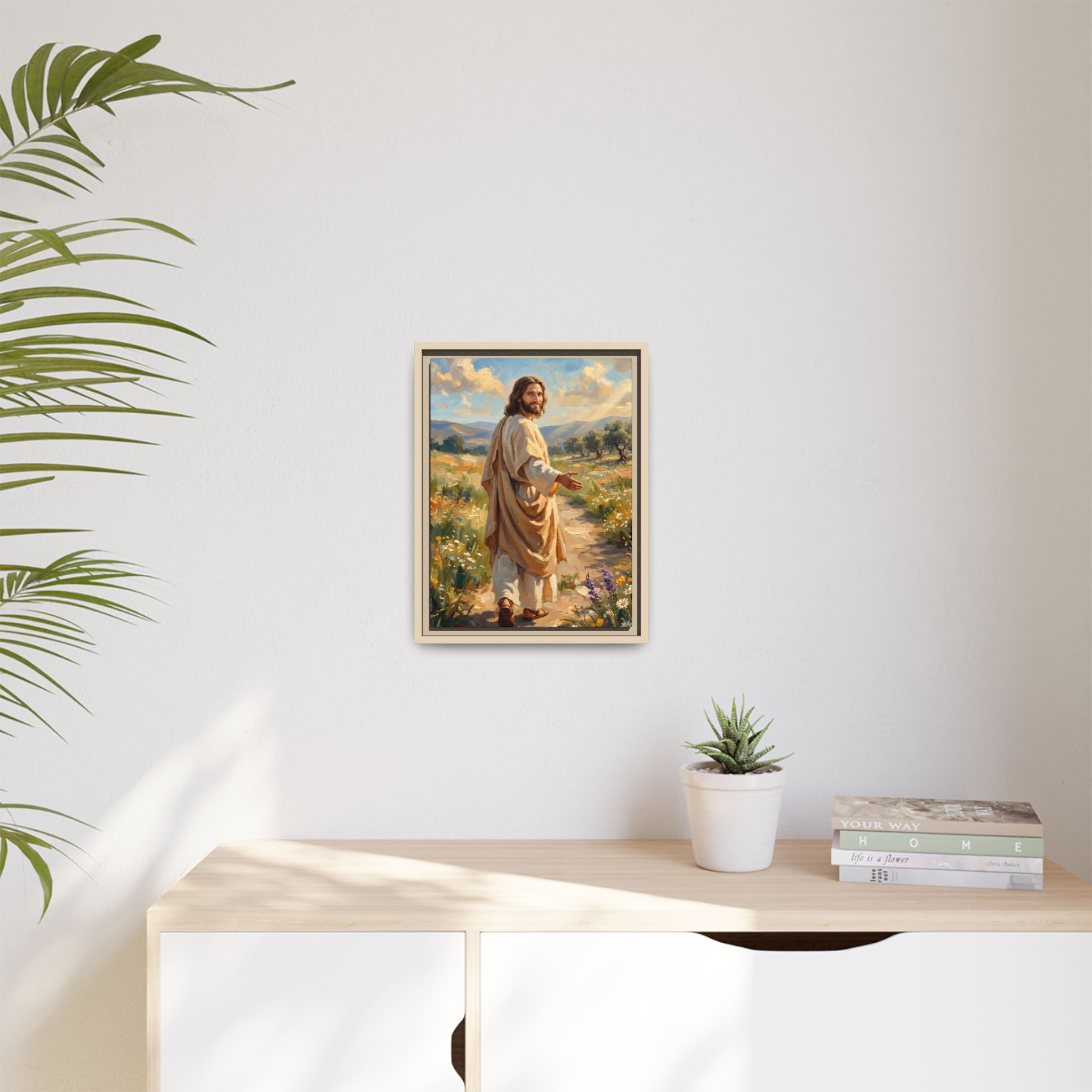Running to Jesus – Framed Canvas