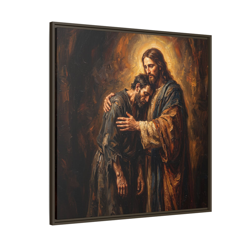 The Embrace of Christ – Framed Canvas