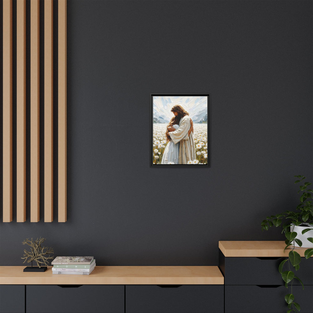 Held by Jesus – Framed Canvas