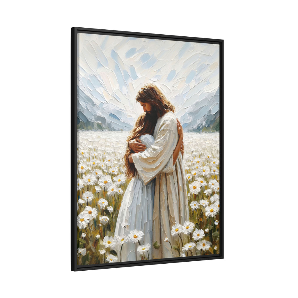 Held by Jesus – Framed Canvas