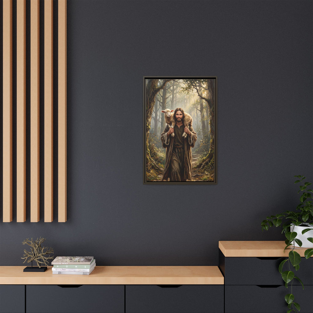 Jesus and the Child – Framed Canvas