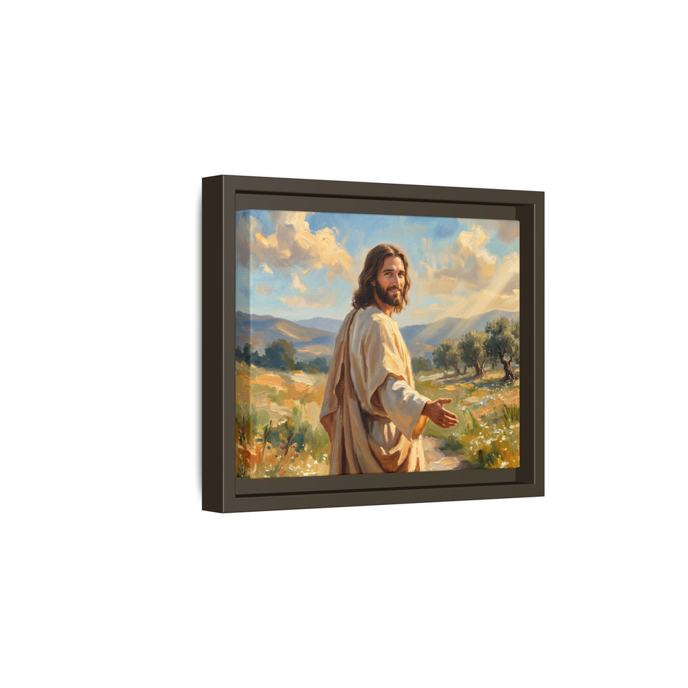 Running to Jesus – Framed Canvas