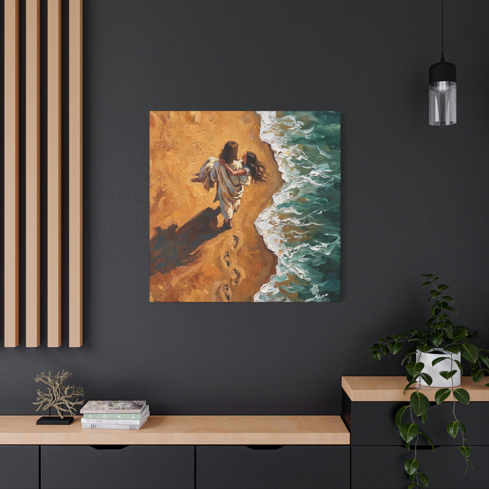 Carried in His Arms – Canvas