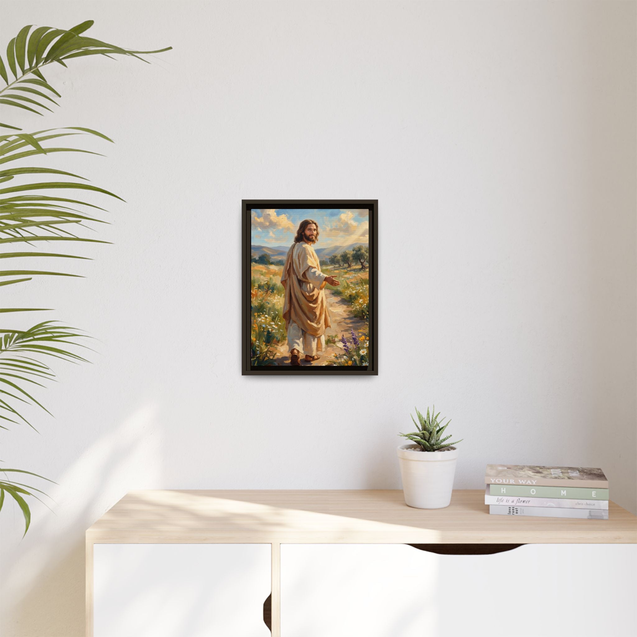 Running to Jesus – Framed Canvas