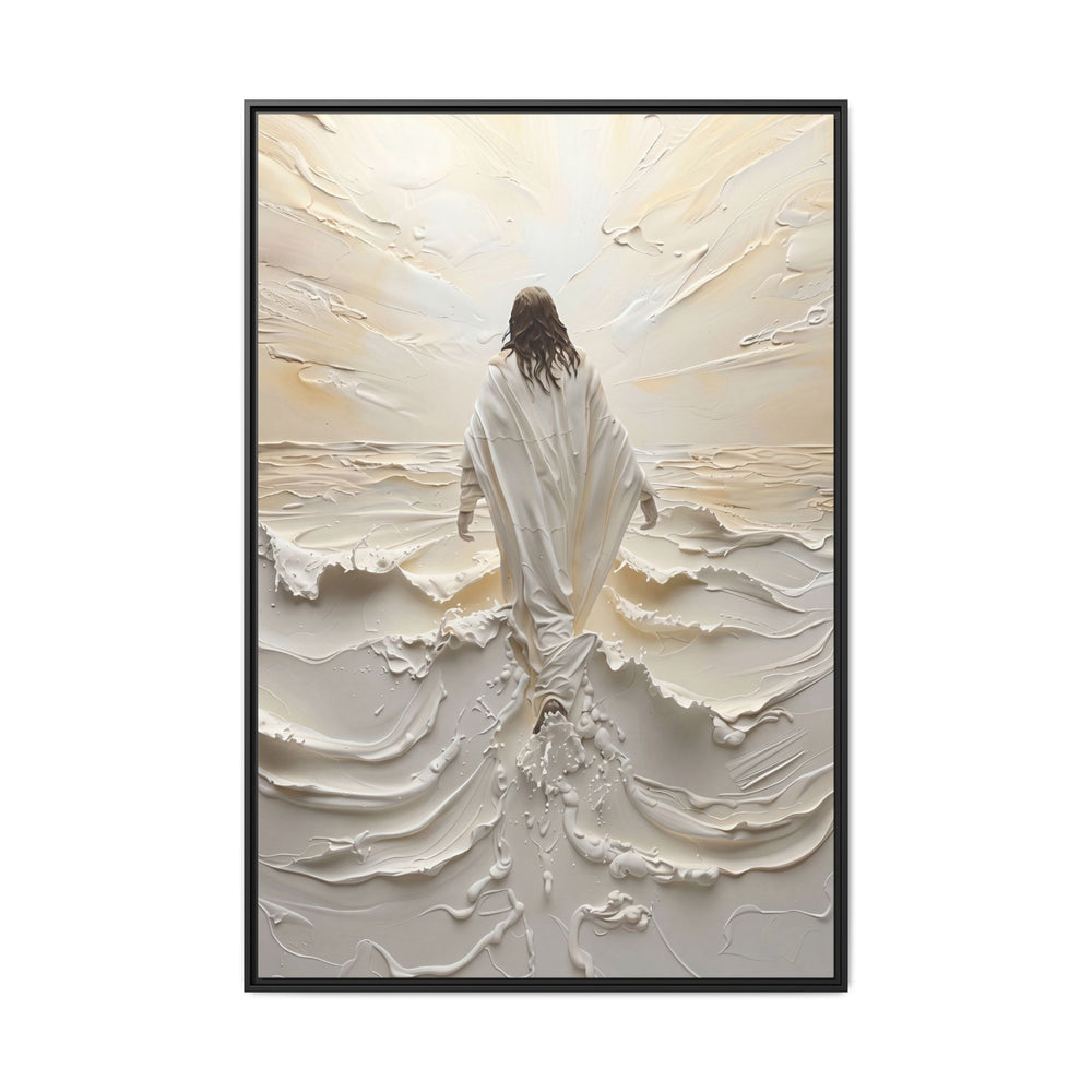 Christ Upon the Waves – Framed Canvas