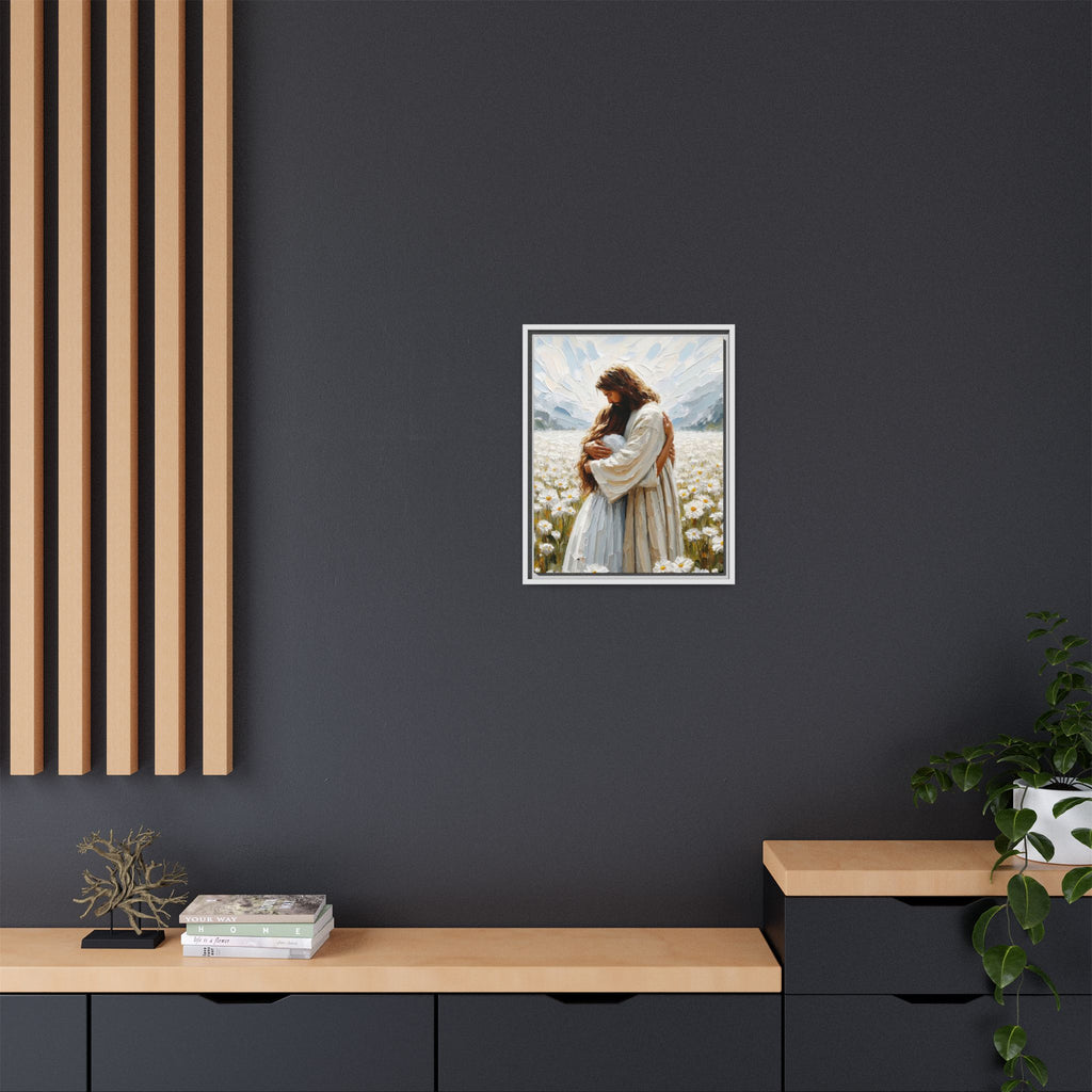Held by Jesus – Framed Canvas