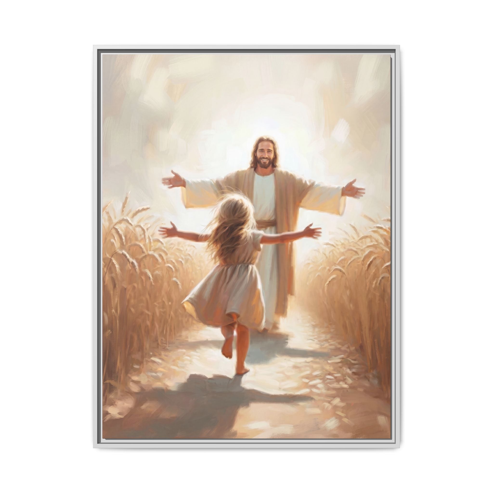 With Open Arms – Framed Canvas