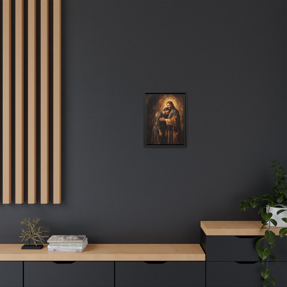 The Embrace of Christ – Framed Canvas