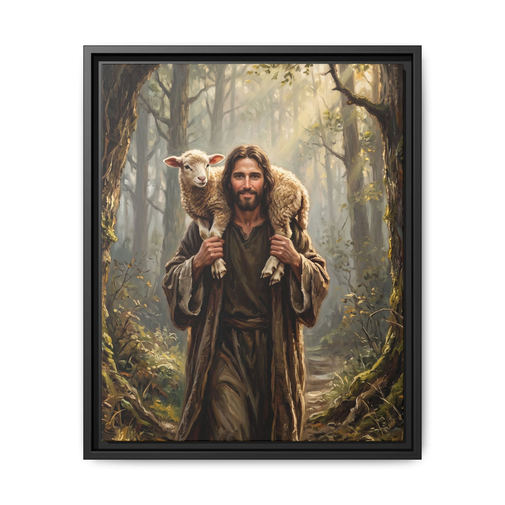 Jesus and the Child – Framed Canvas