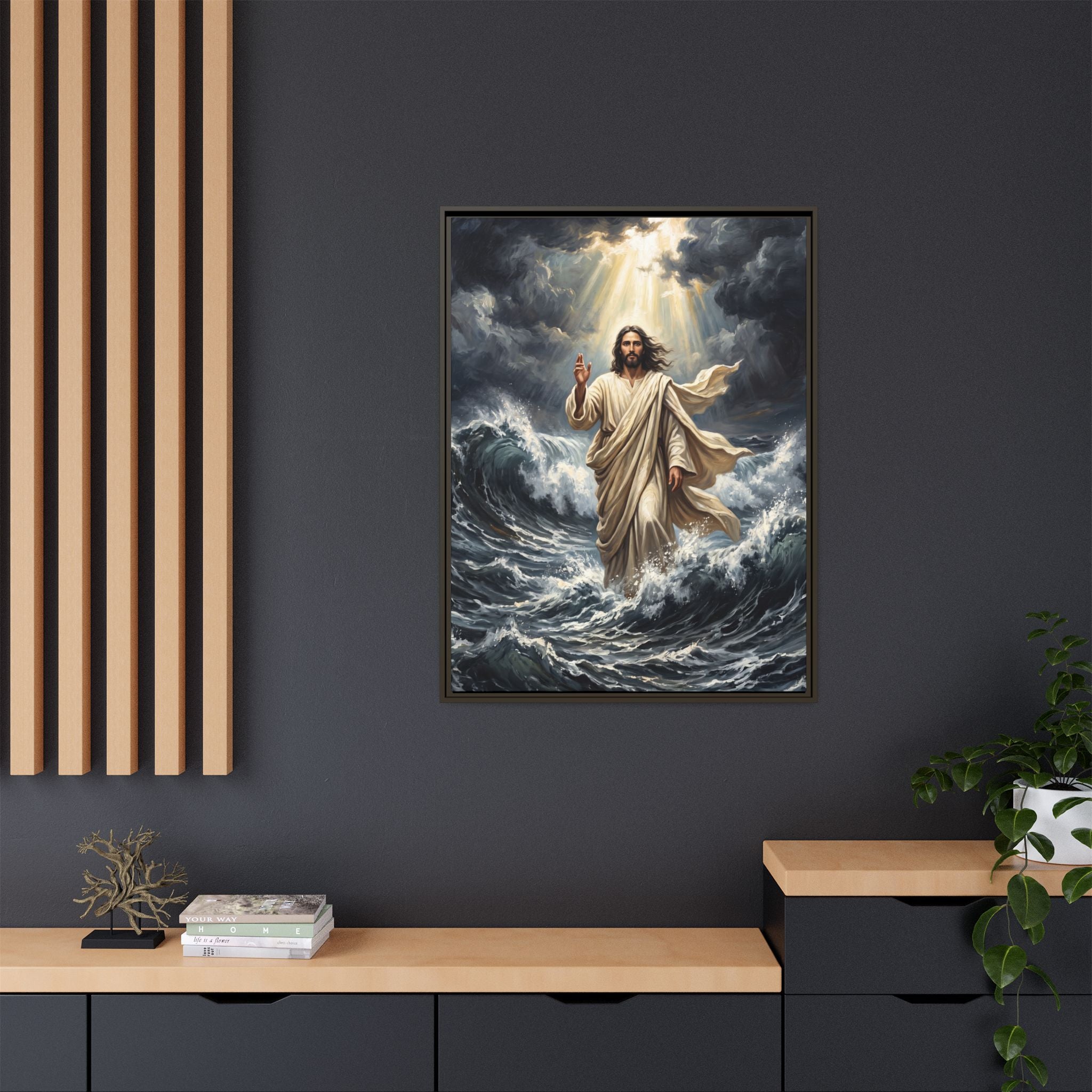 Master of the Storm – Framed Canvas