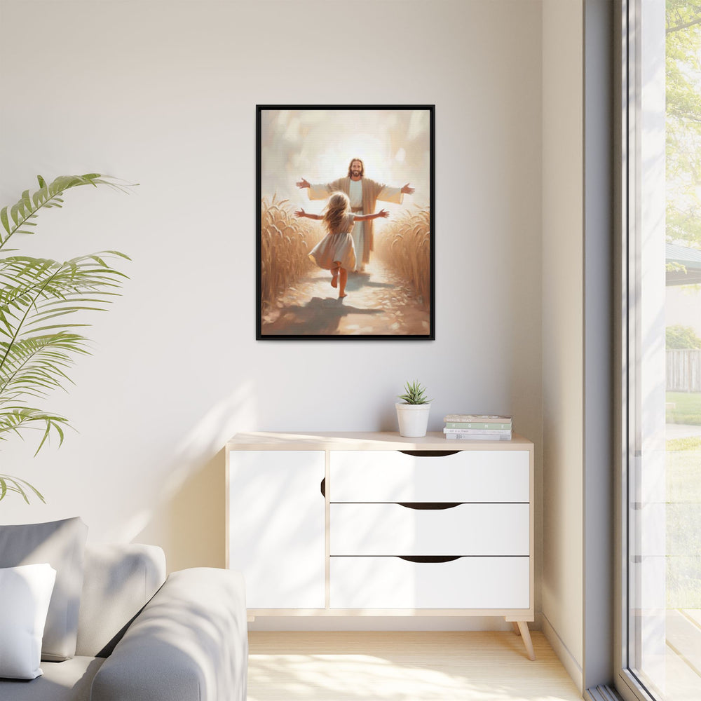 With Open Arms – Framed Canvas