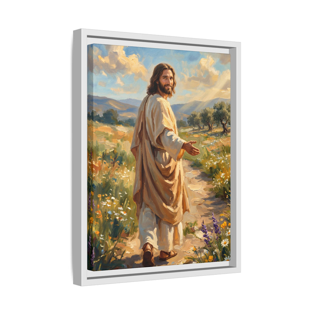Running to Jesus – Framed Canvas