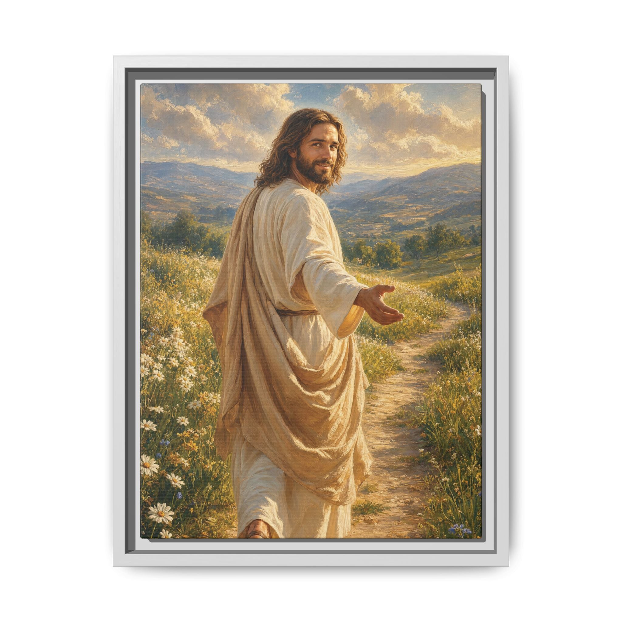 The Good Shepherd – Framed Canvas