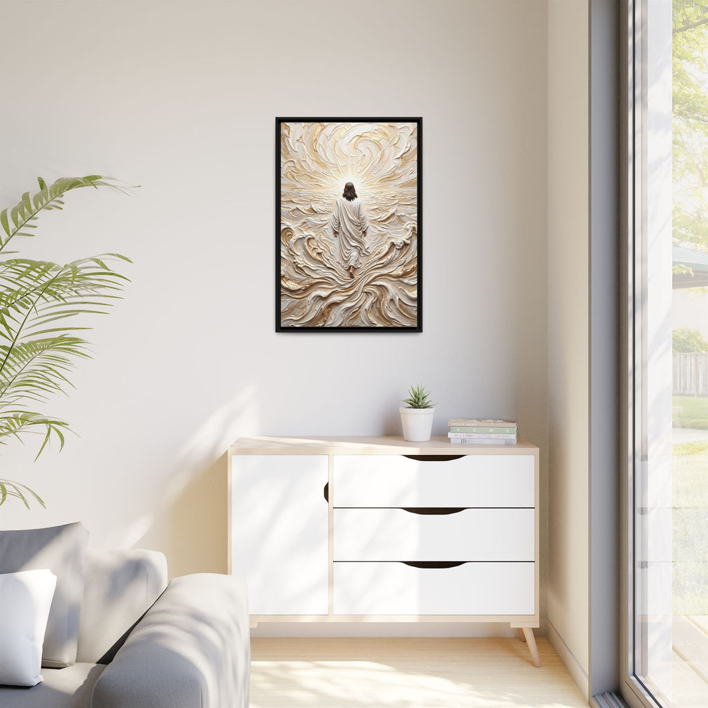 Surrendered in Prayer – Framed Canvas