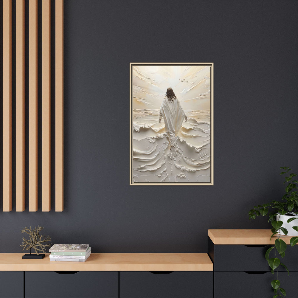 Christ Upon the Waves – Framed Canvas