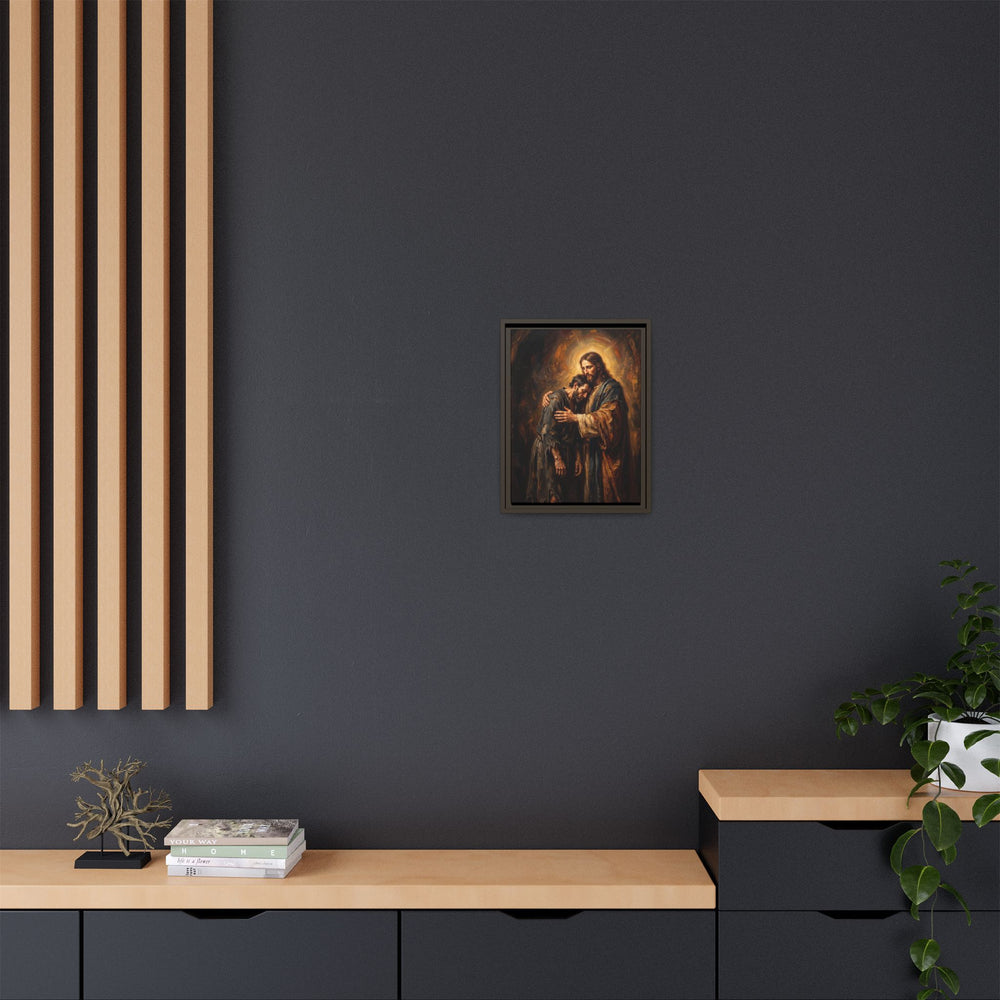 The Embrace of Christ – Framed Canvas
