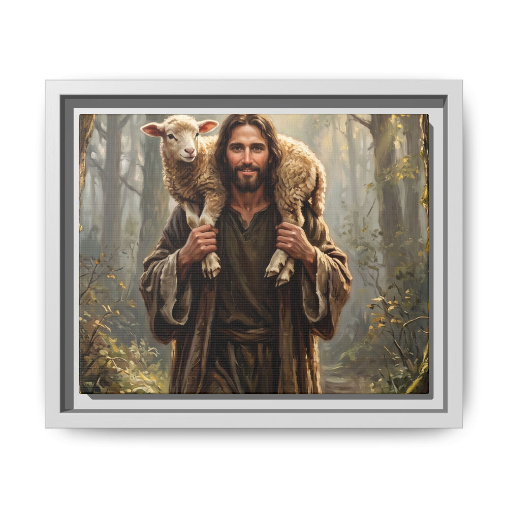 Jesus and the Child – Framed Canvas