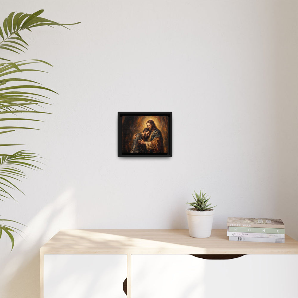 The Embrace of Christ – Framed Canvas