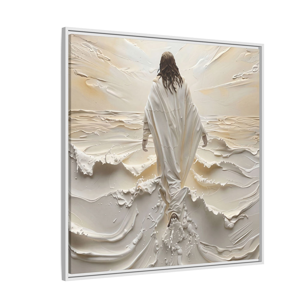 Christ Upon the Waves – Framed Canvas