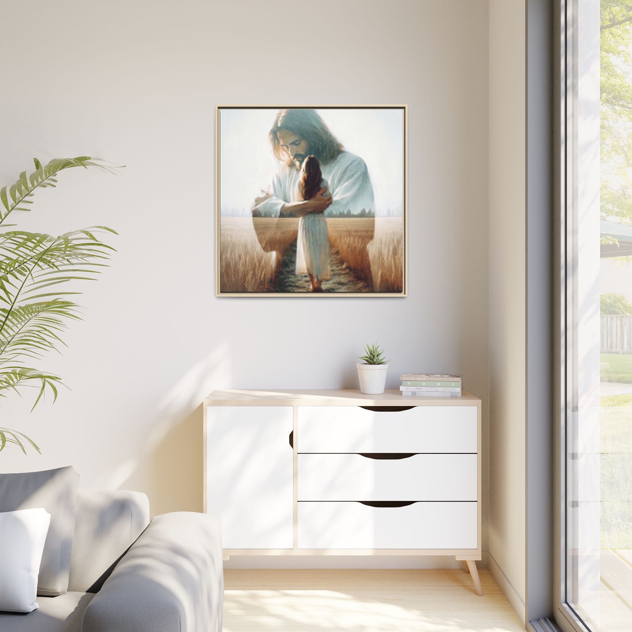 Peace, Be Still – Framed Canvas