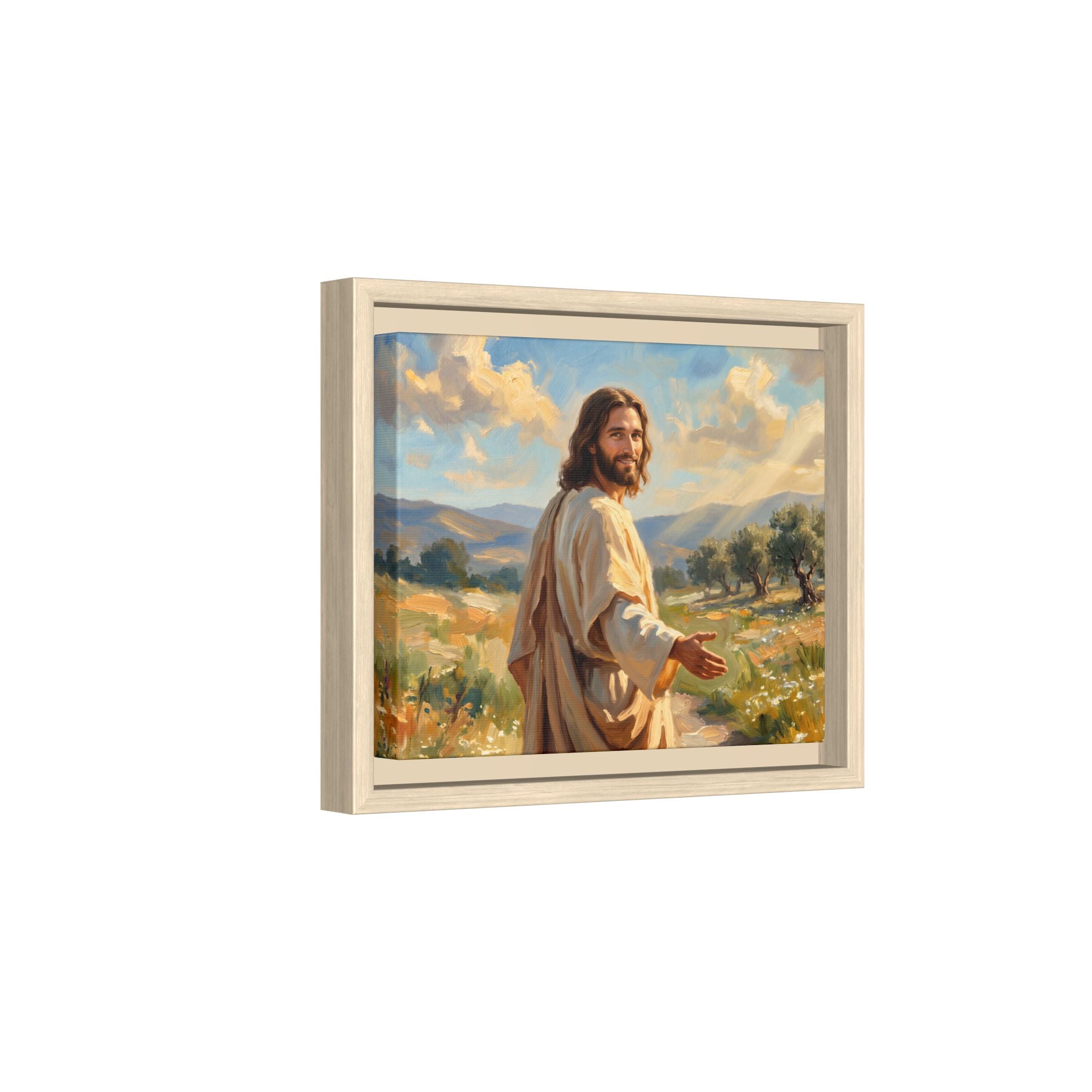 Running to Jesus – Framed Canvas