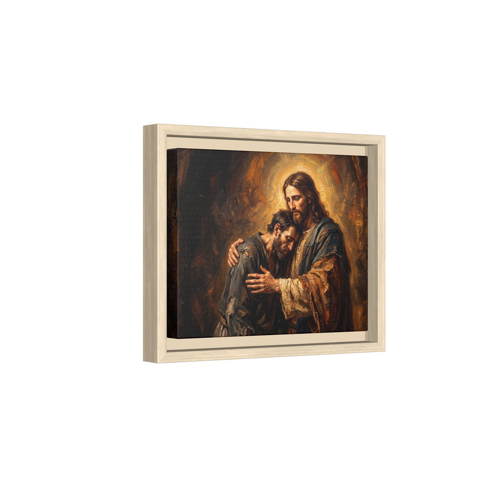 The Embrace of Christ – Framed Canvas