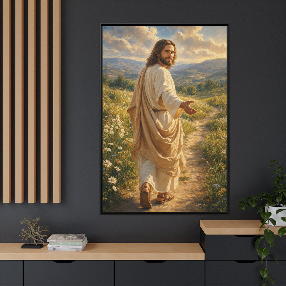 The Good Shepherd – Framed Canvas