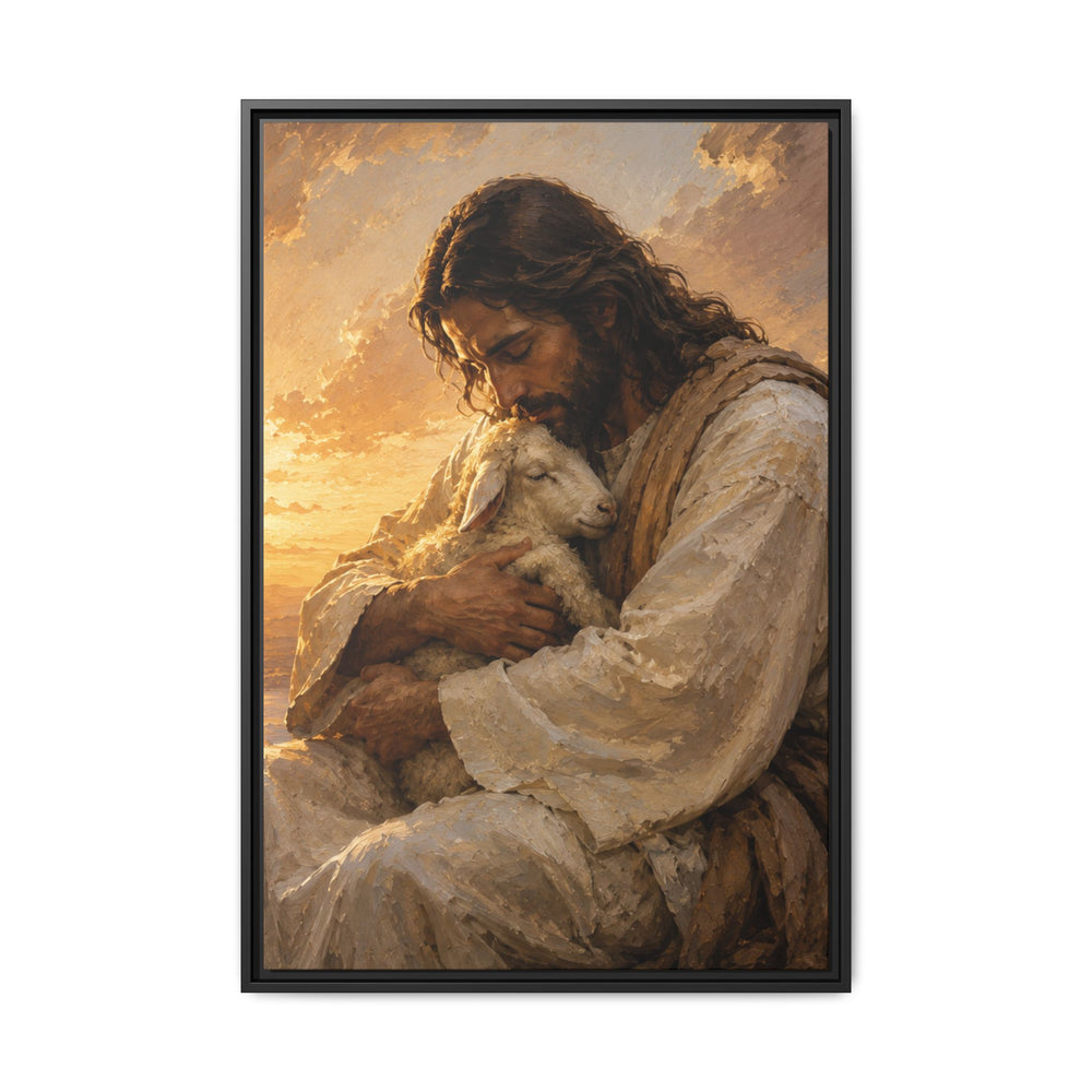 Comfort in His Presence – Framed Canvas