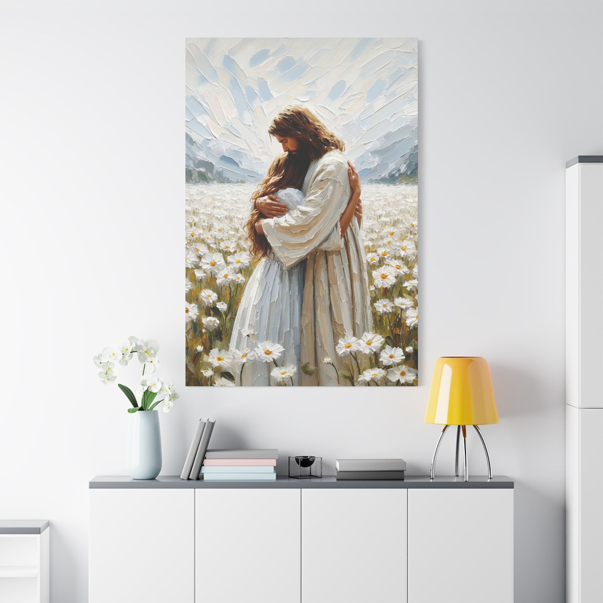 Sostenida por Jesús – Lienzo