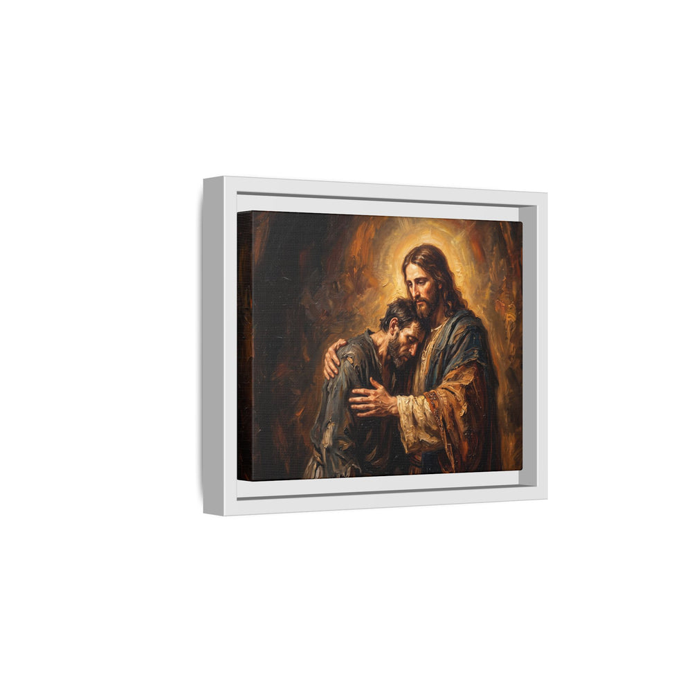 The Embrace of Christ – Framed Canvas
