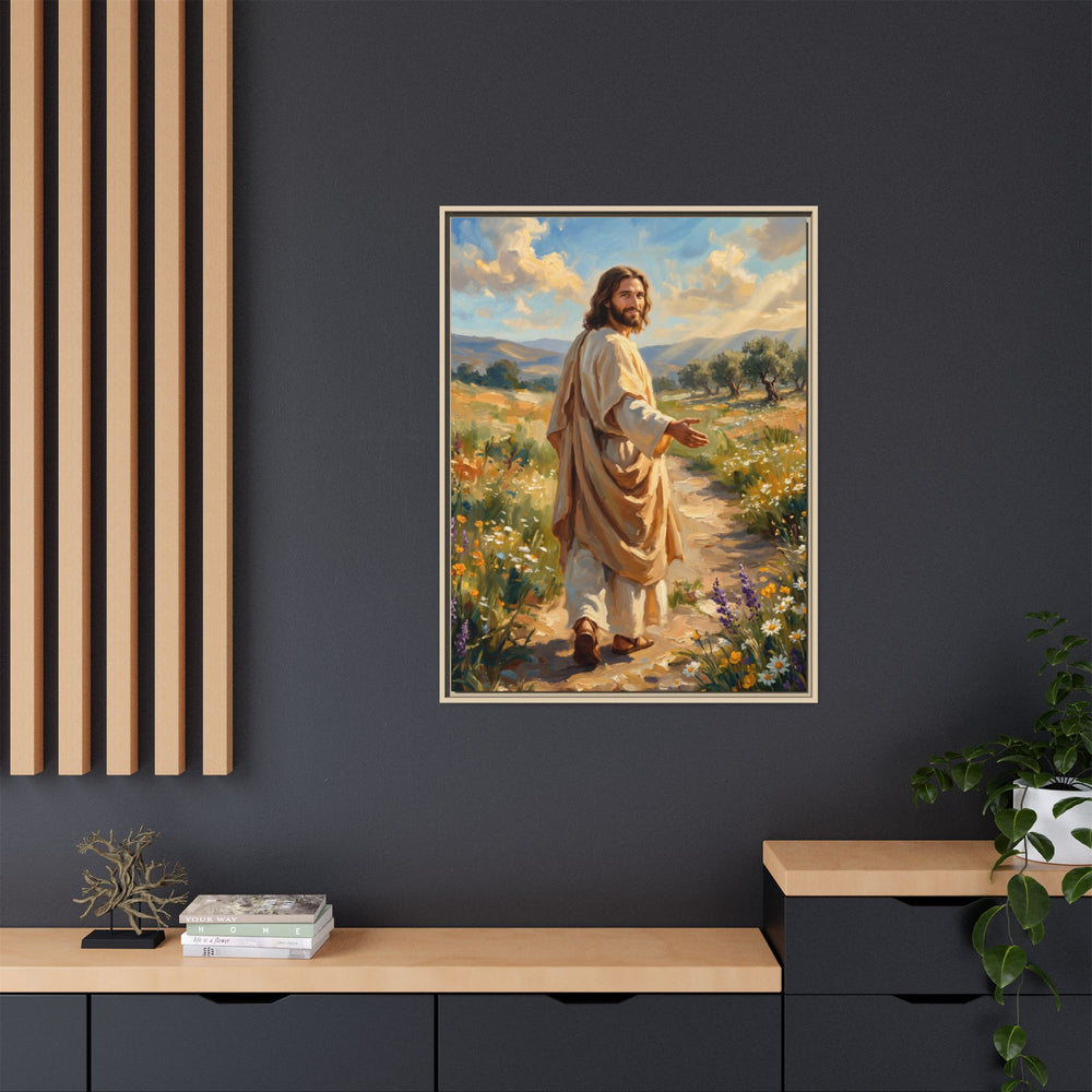 Running to Jesus – Framed Canvas