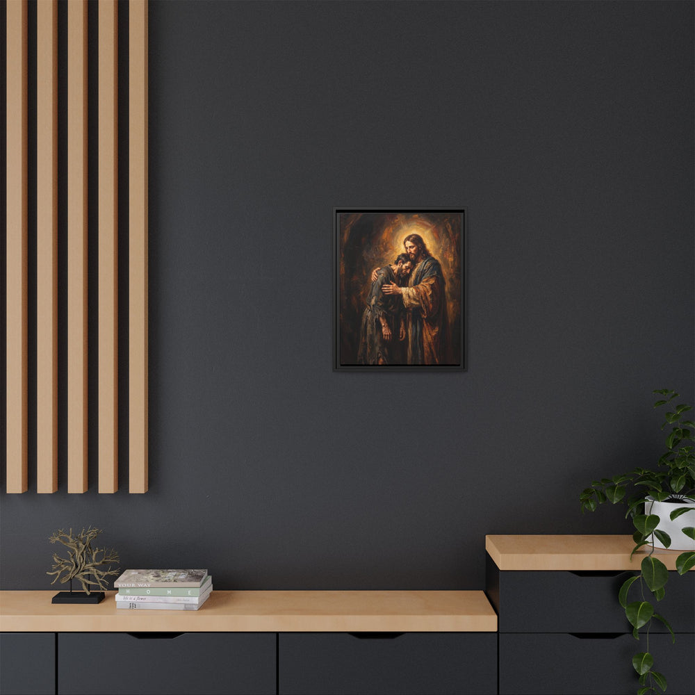 The Embrace of Christ – Framed Canvas