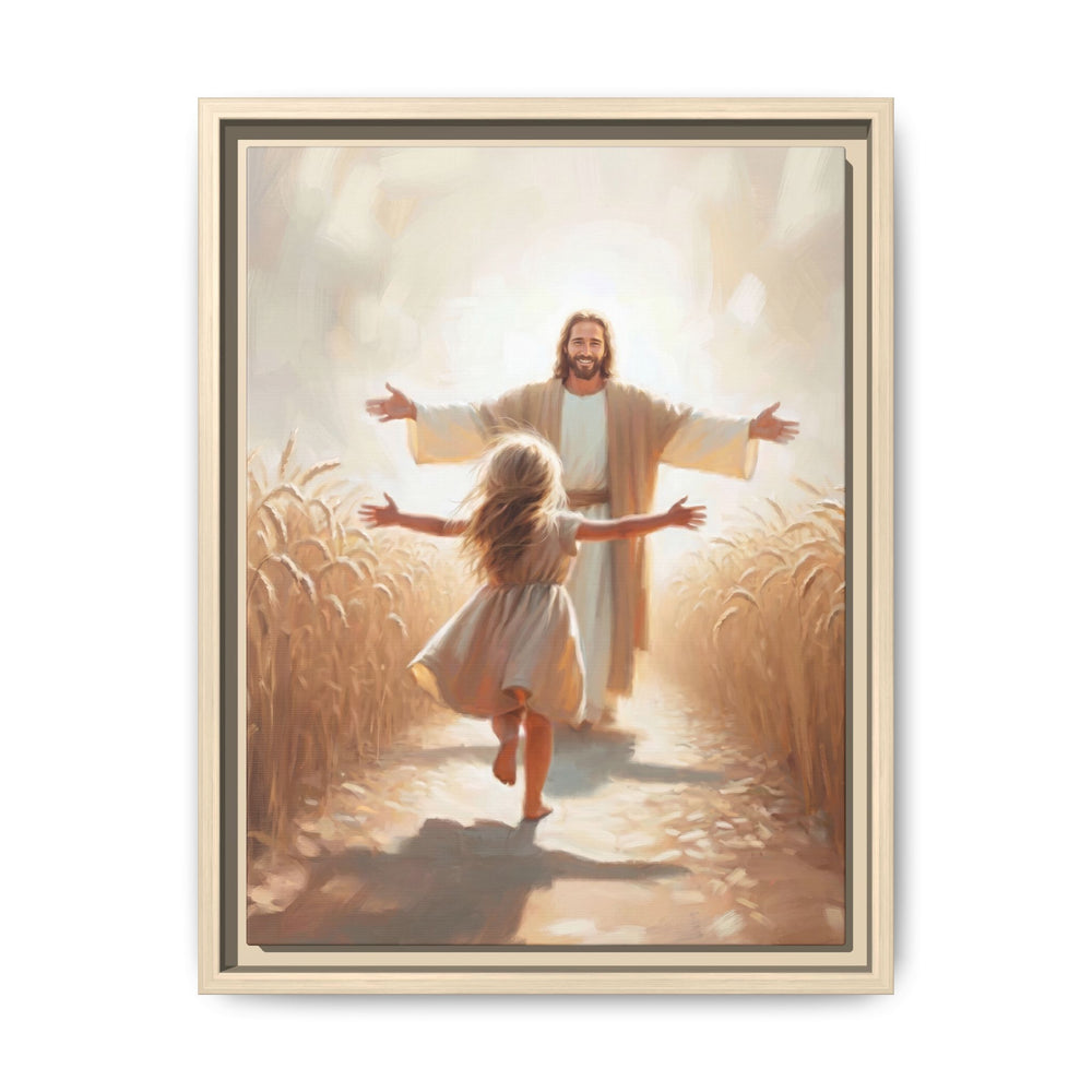 With Open Arms – Framed Canvas