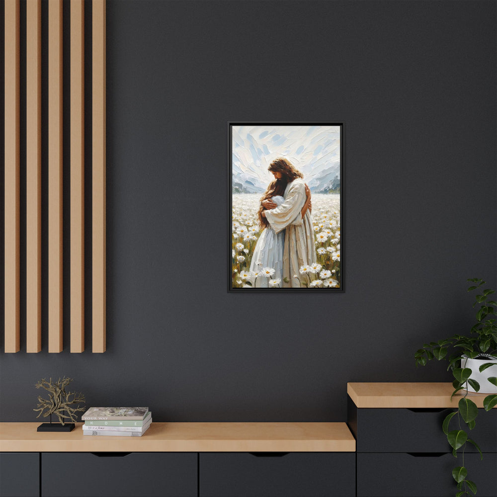 Held by Jesus – Framed Canvas