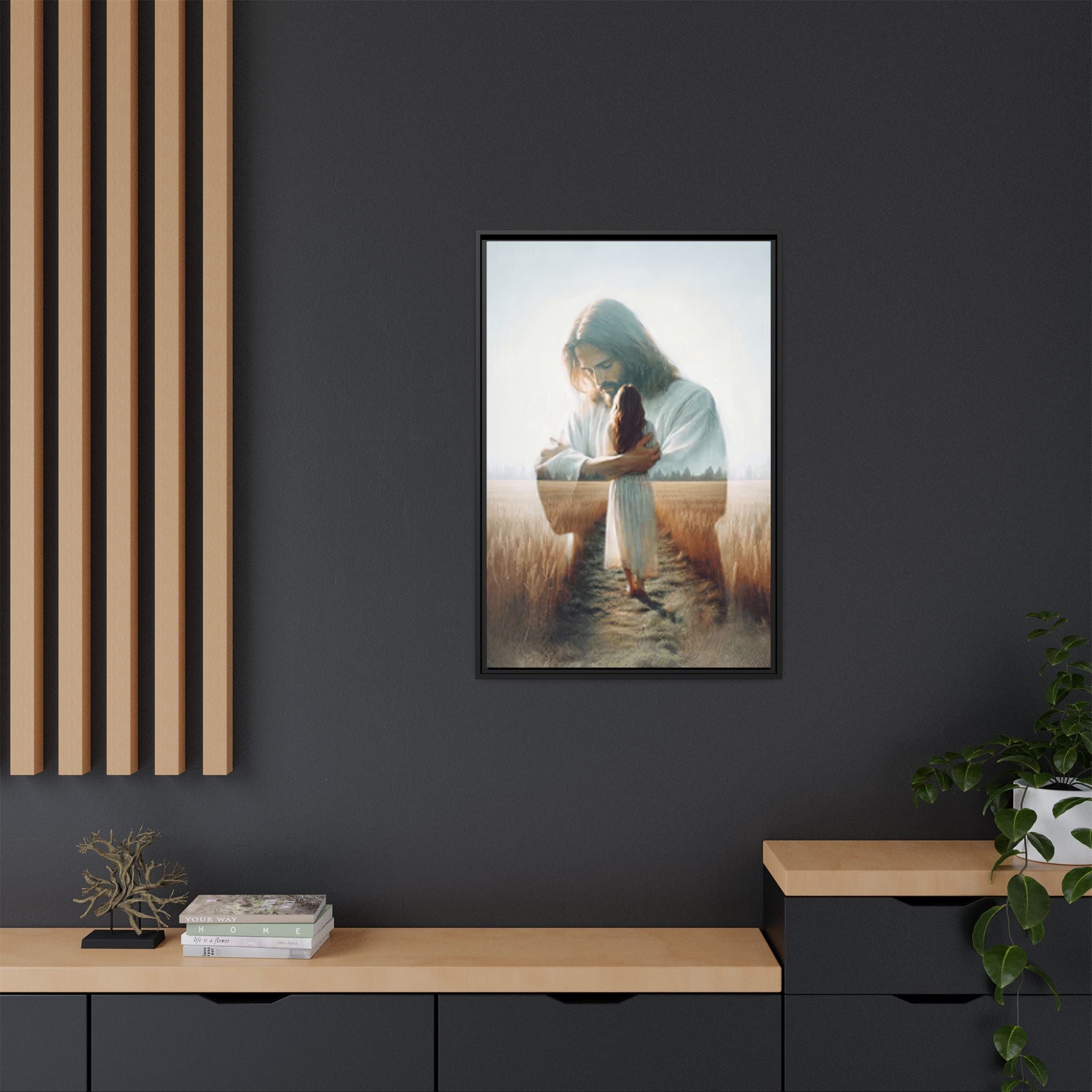 Peace, Be Still – Framed Canvas