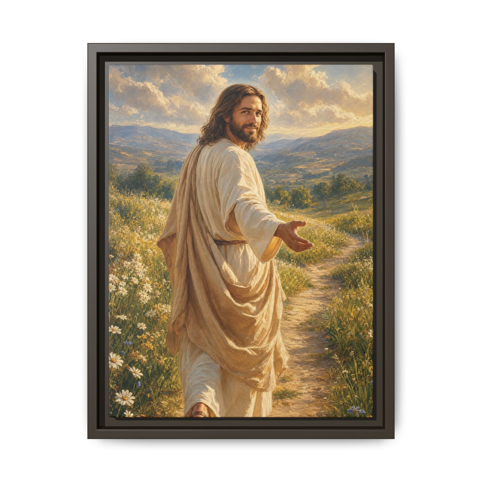 The Good Shepherd – Framed Canvas