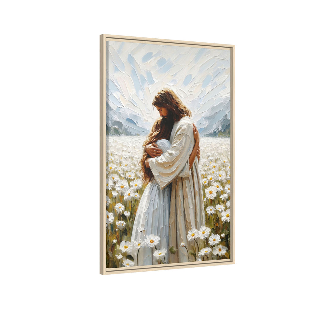 Held by Jesus – Framed Canvas