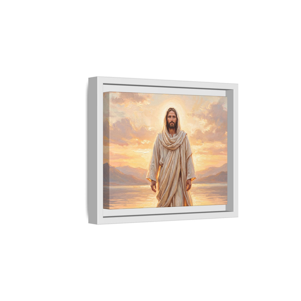 By the Shore at Dawn – Framed Canvas