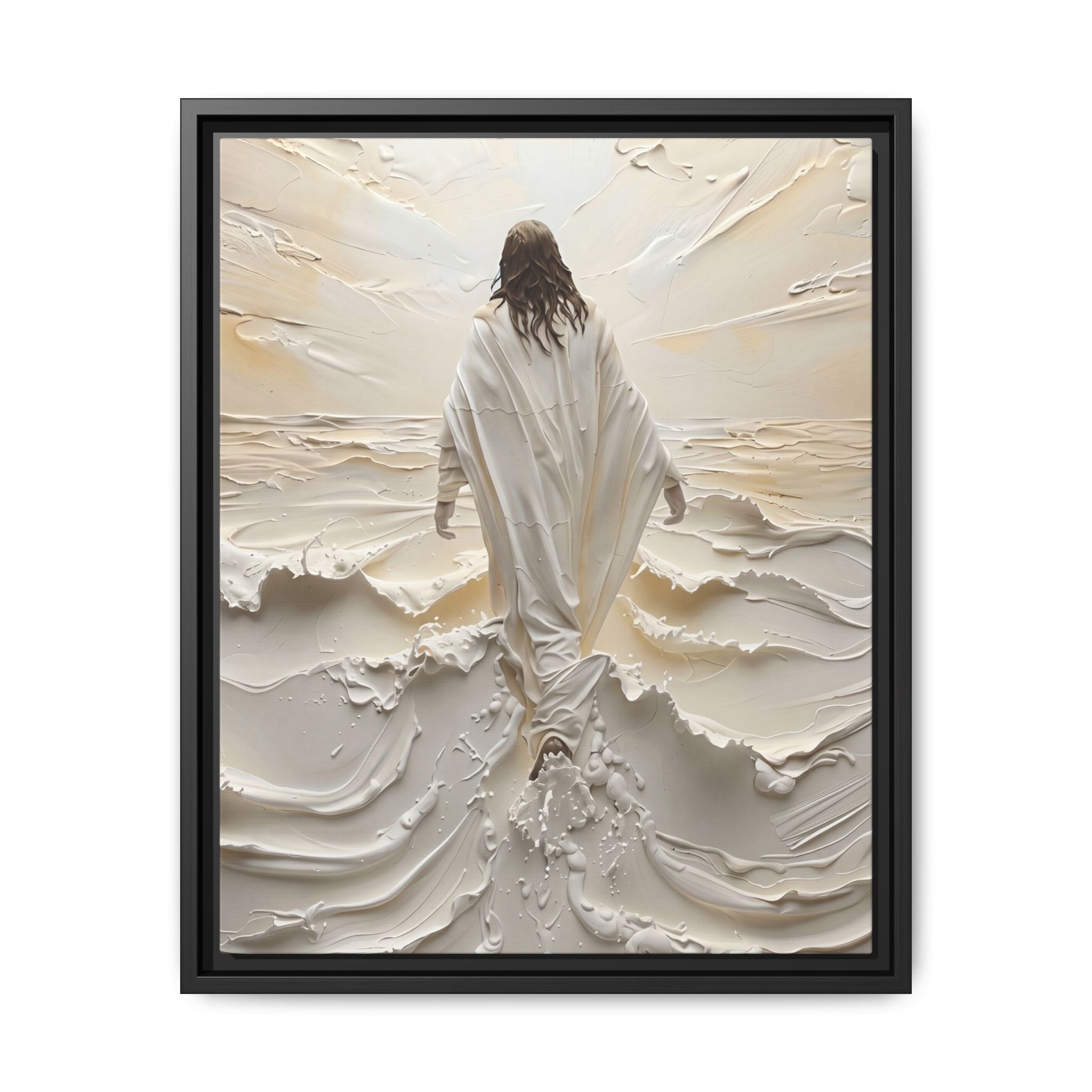 Christ Upon the Waves – Framed Canvas