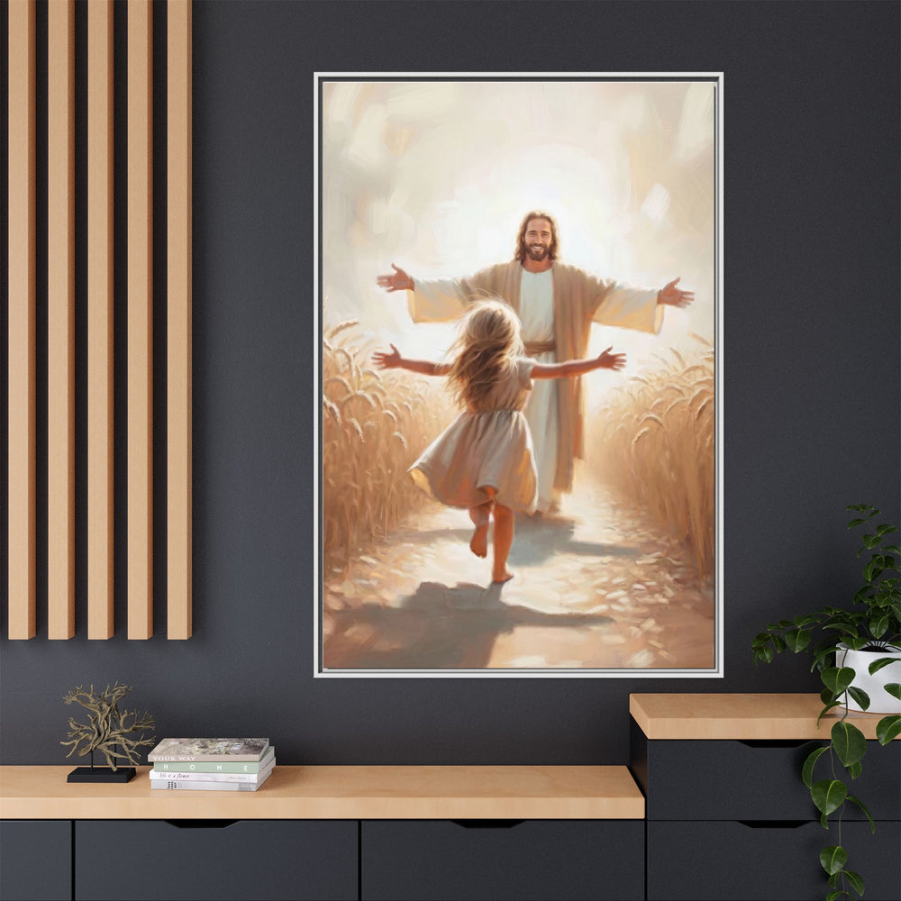 With Open Arms – Framed Canvas