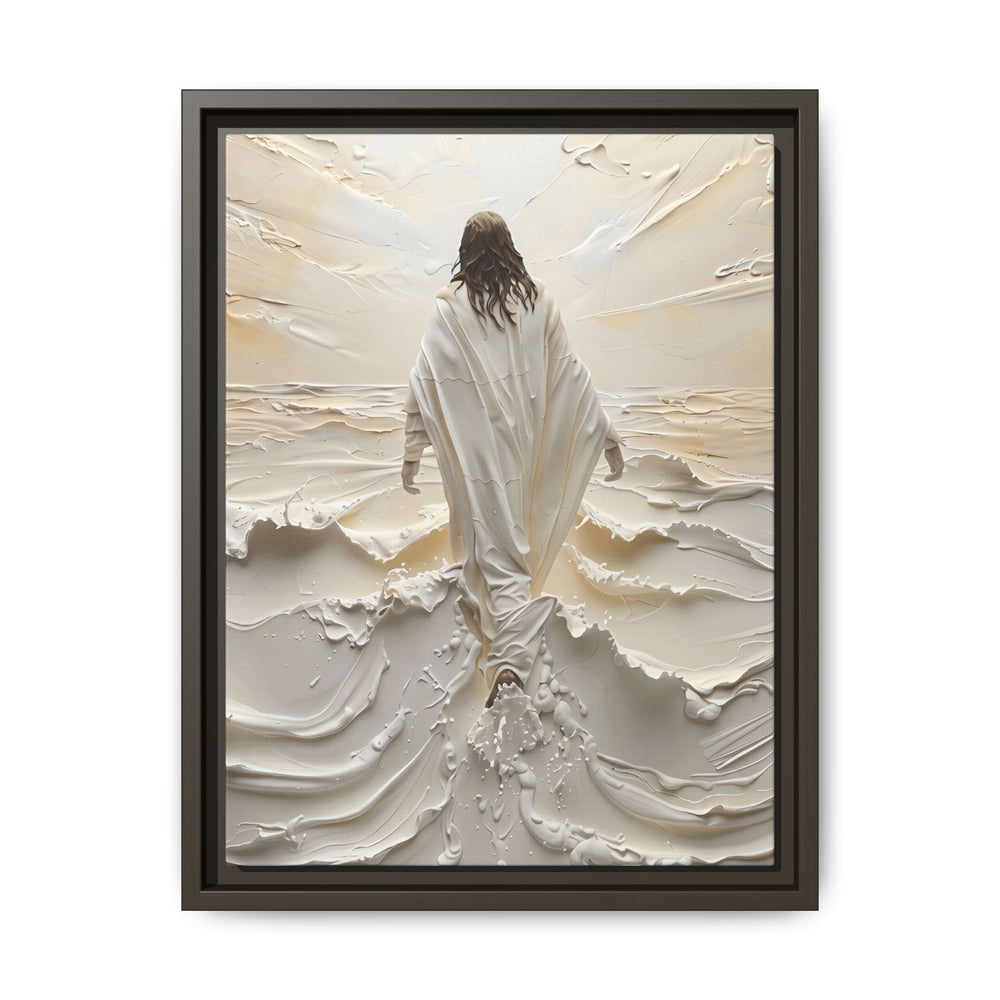Christ Upon the Waves – Framed Canvas