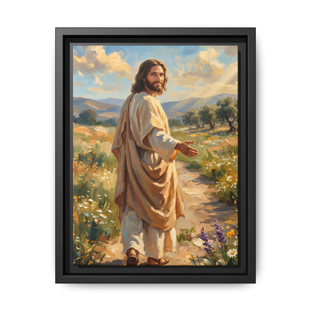 Running to Jesus – Framed Canvas