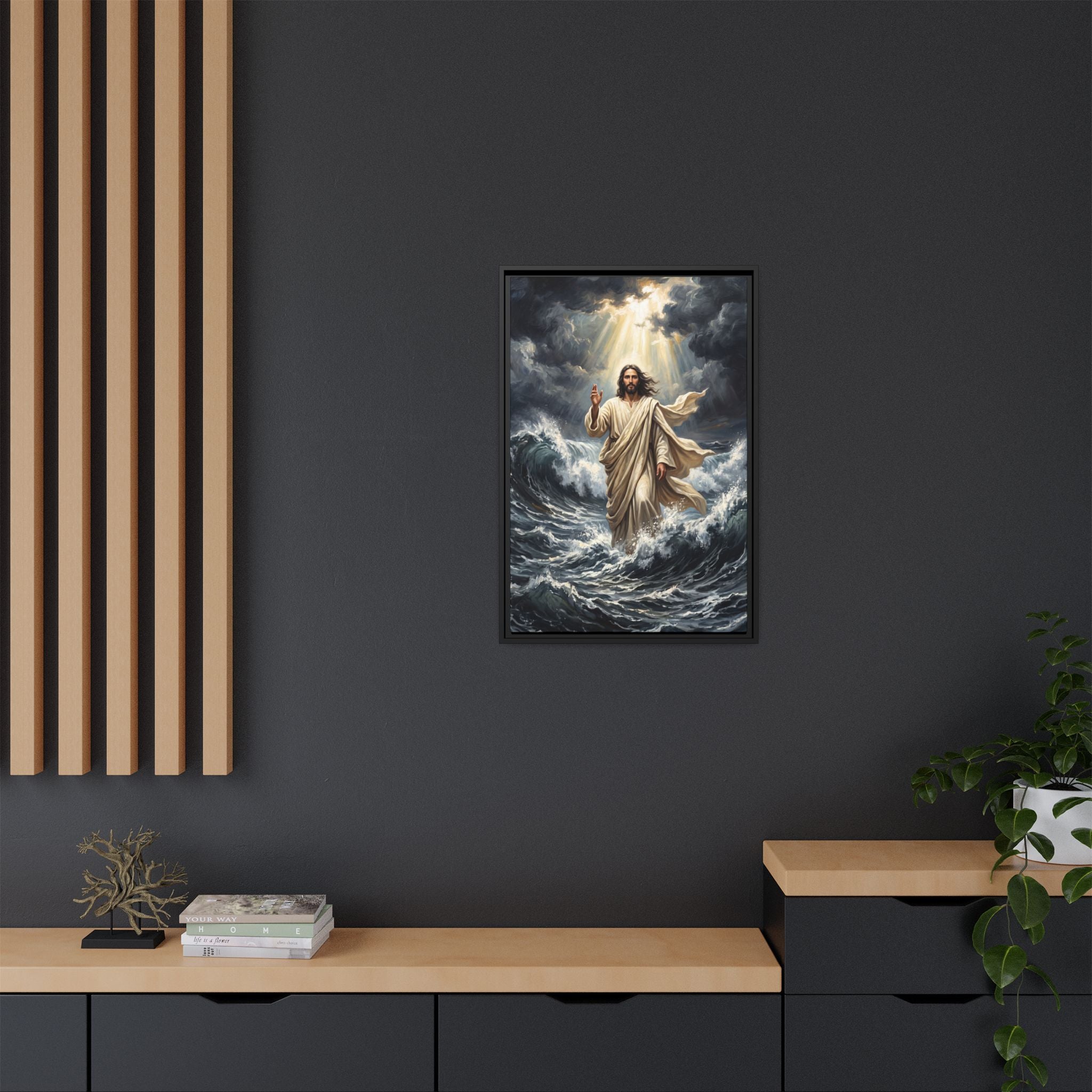 Master of the Storm – Framed Canvas
